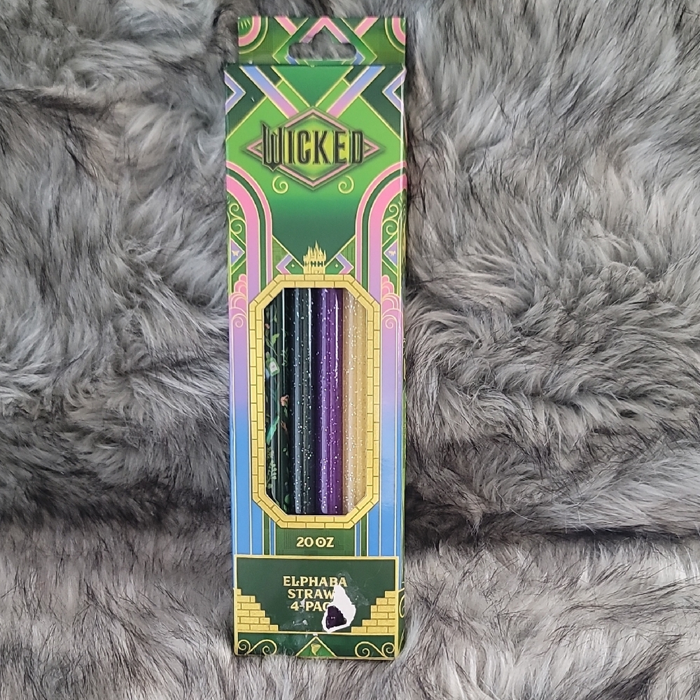 Wicked Elphaba Straw Set NWT